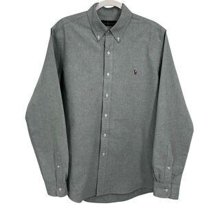 Ralph Lauren Men's‎ Button Down Long Sleeve Shirt Green Size Large